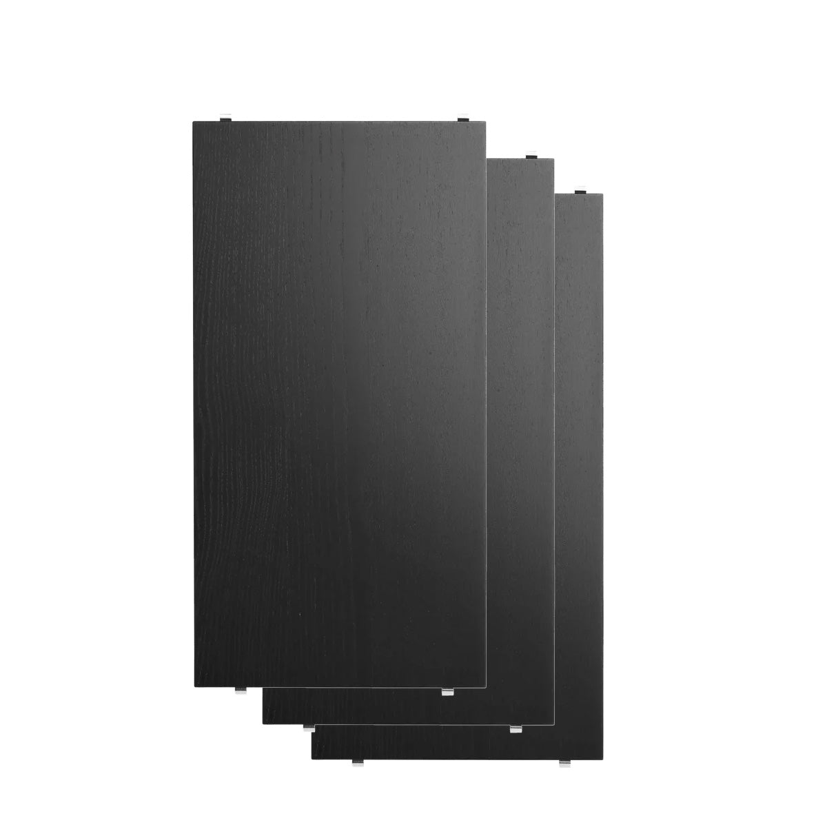 String Shelves 58 x d30 - Black Stained Ash