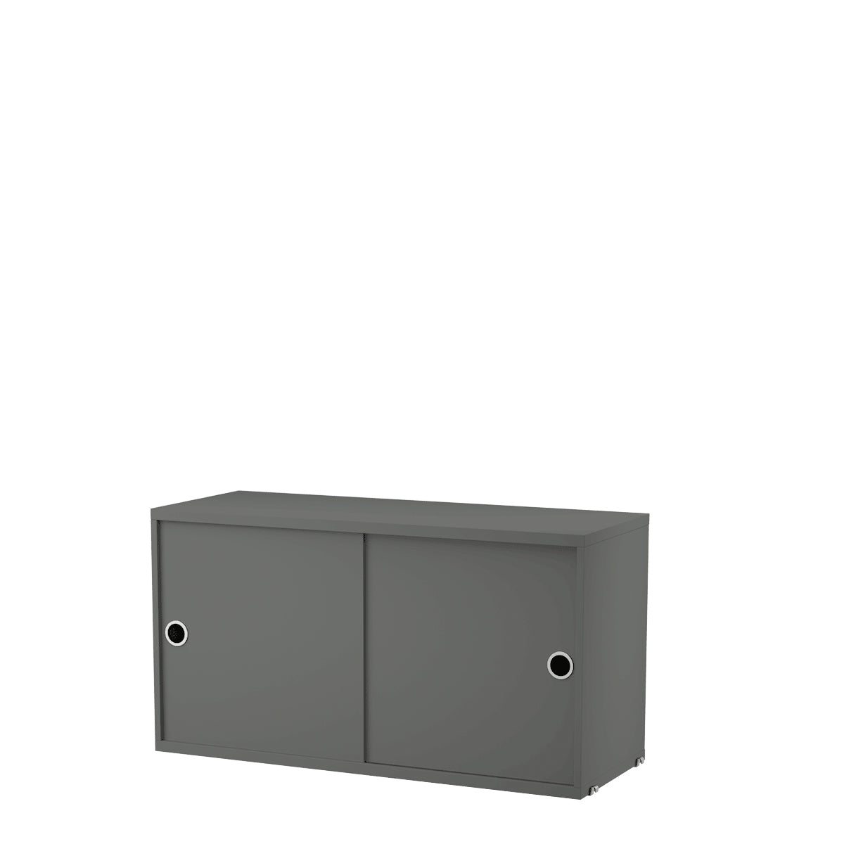 String Cabinet with Sliding Doors 78x42x30 Dark grey