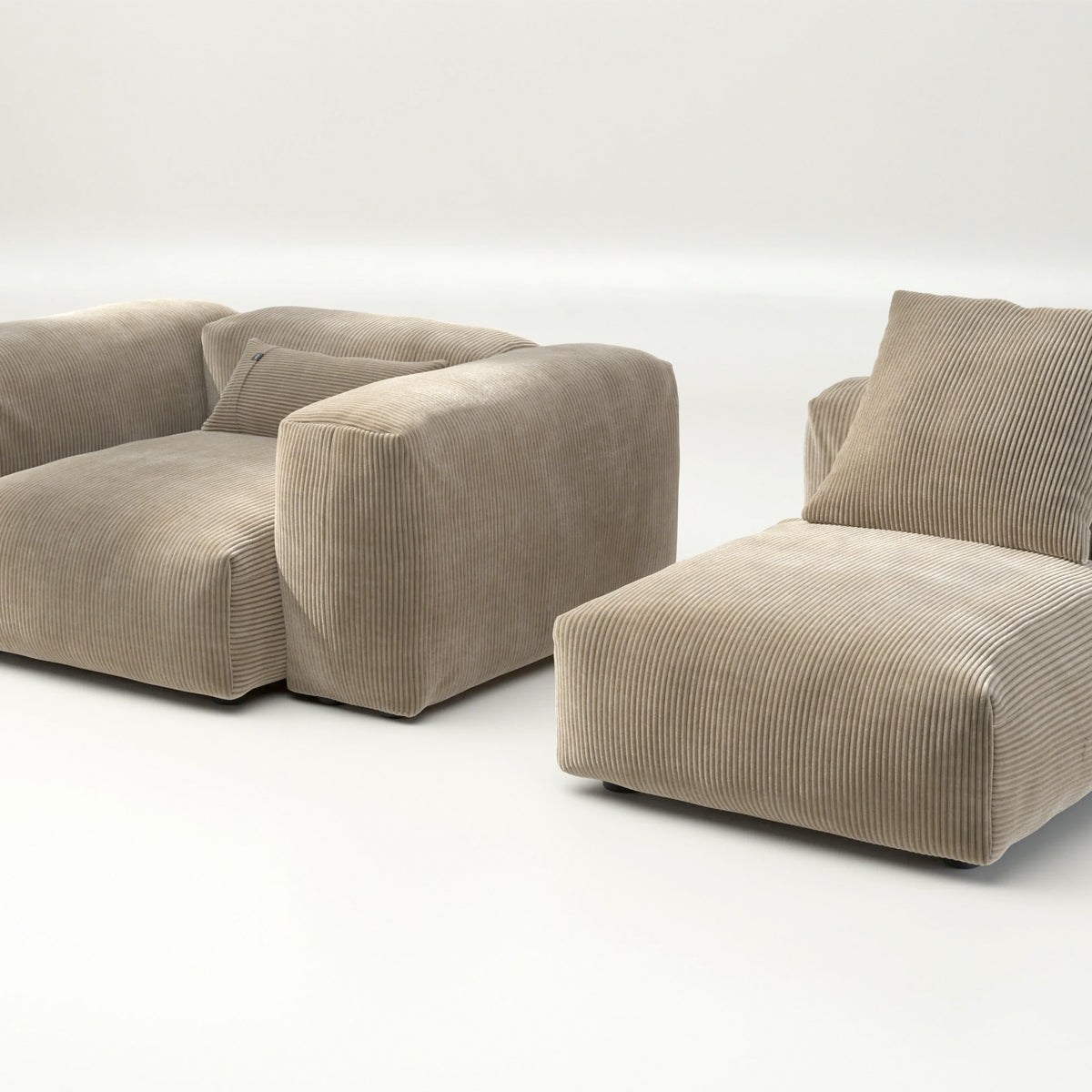 Vetsak Sofa - Sofa Set 02 Medium - Cord Velours - Sand