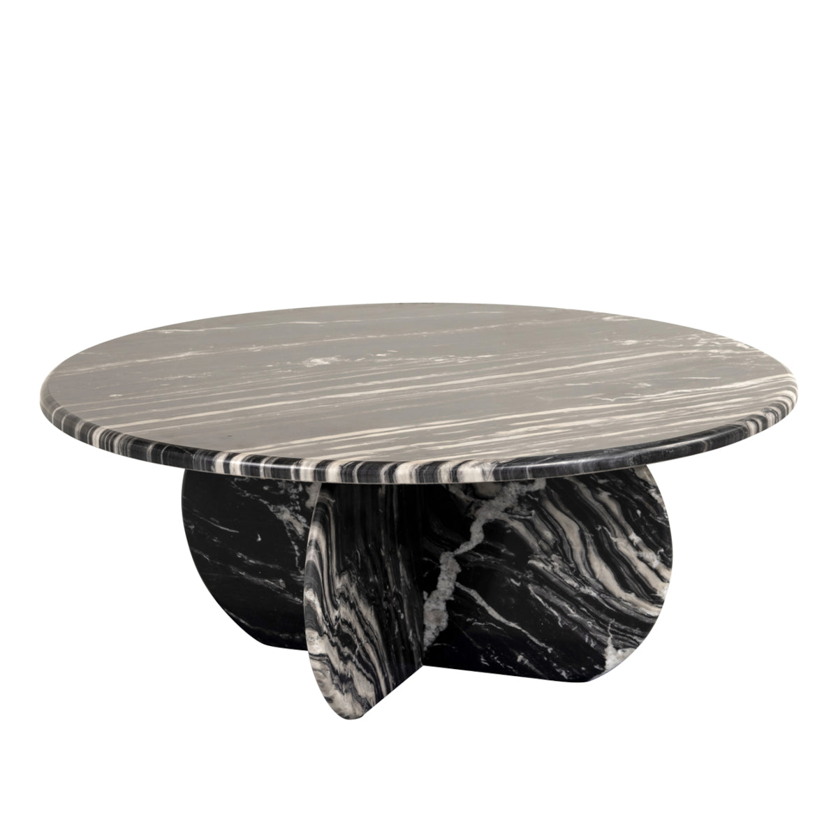 Richmond Interiors Bancroft sofabord - black atlanta marmor