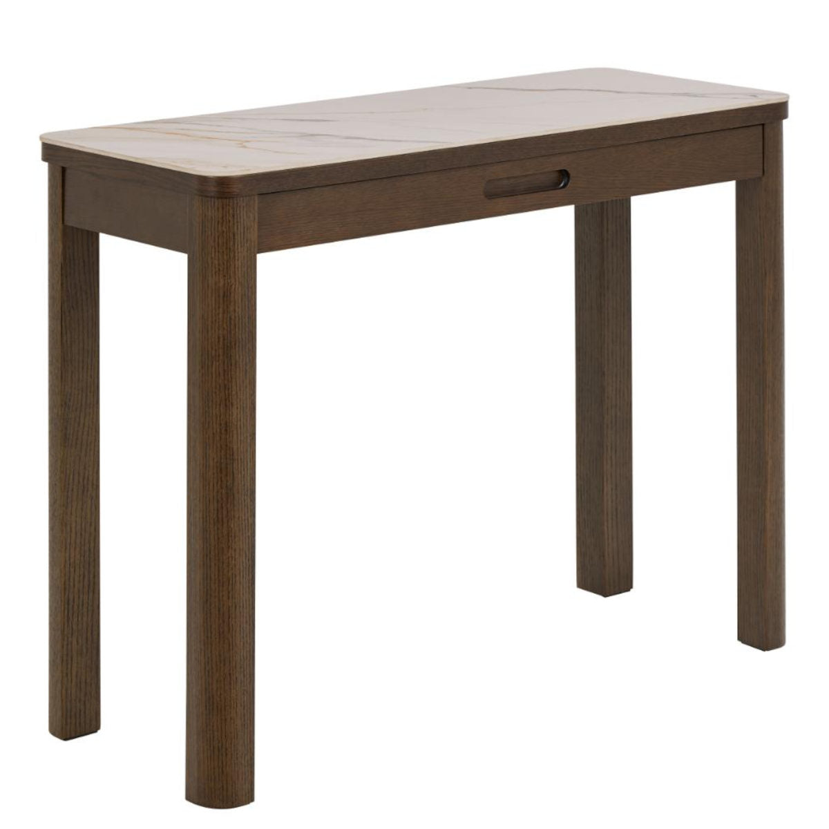 Southampton konsolbord - creme keramik/røget eg - 100x40