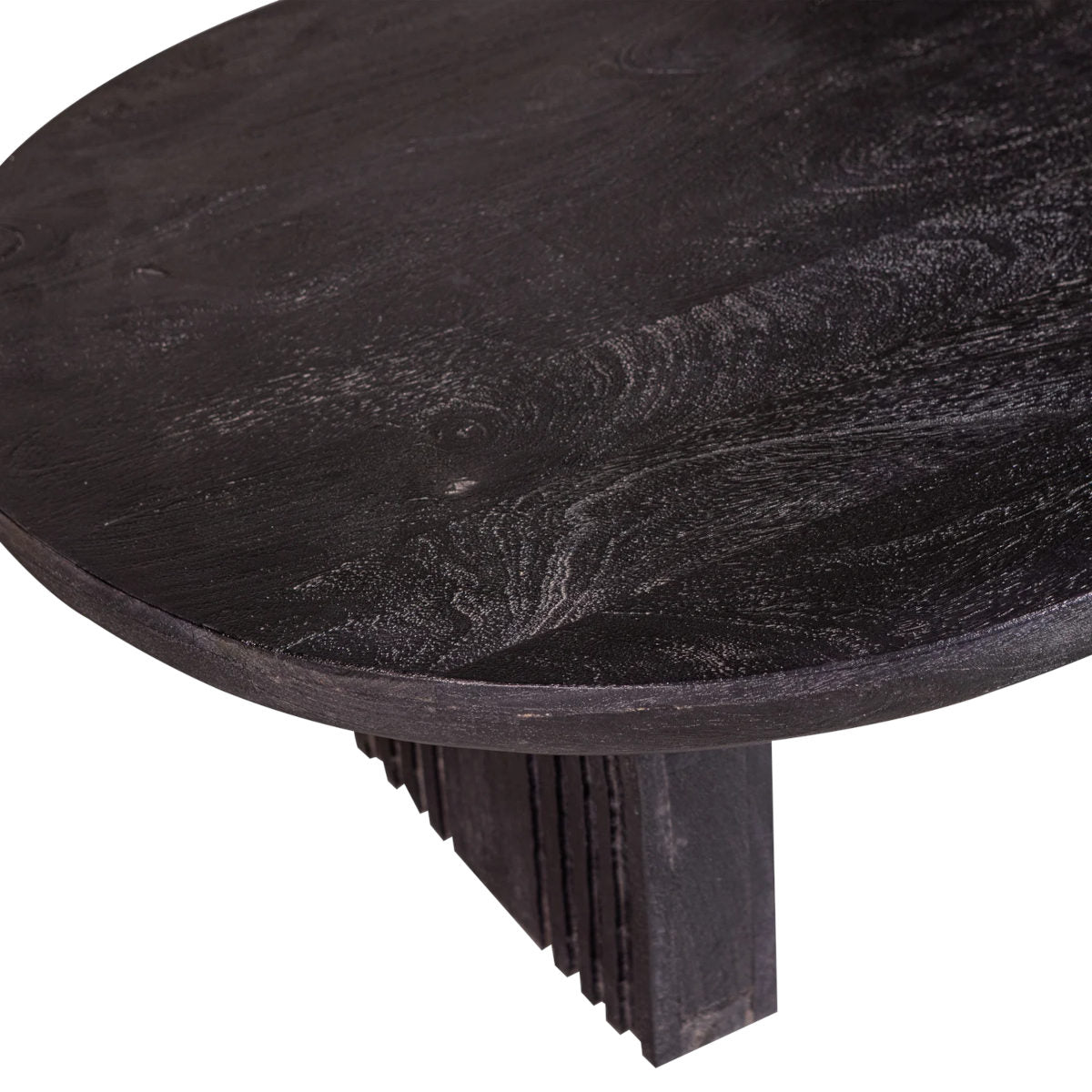 Woood Steppe sofabord - 110x72 - black mango