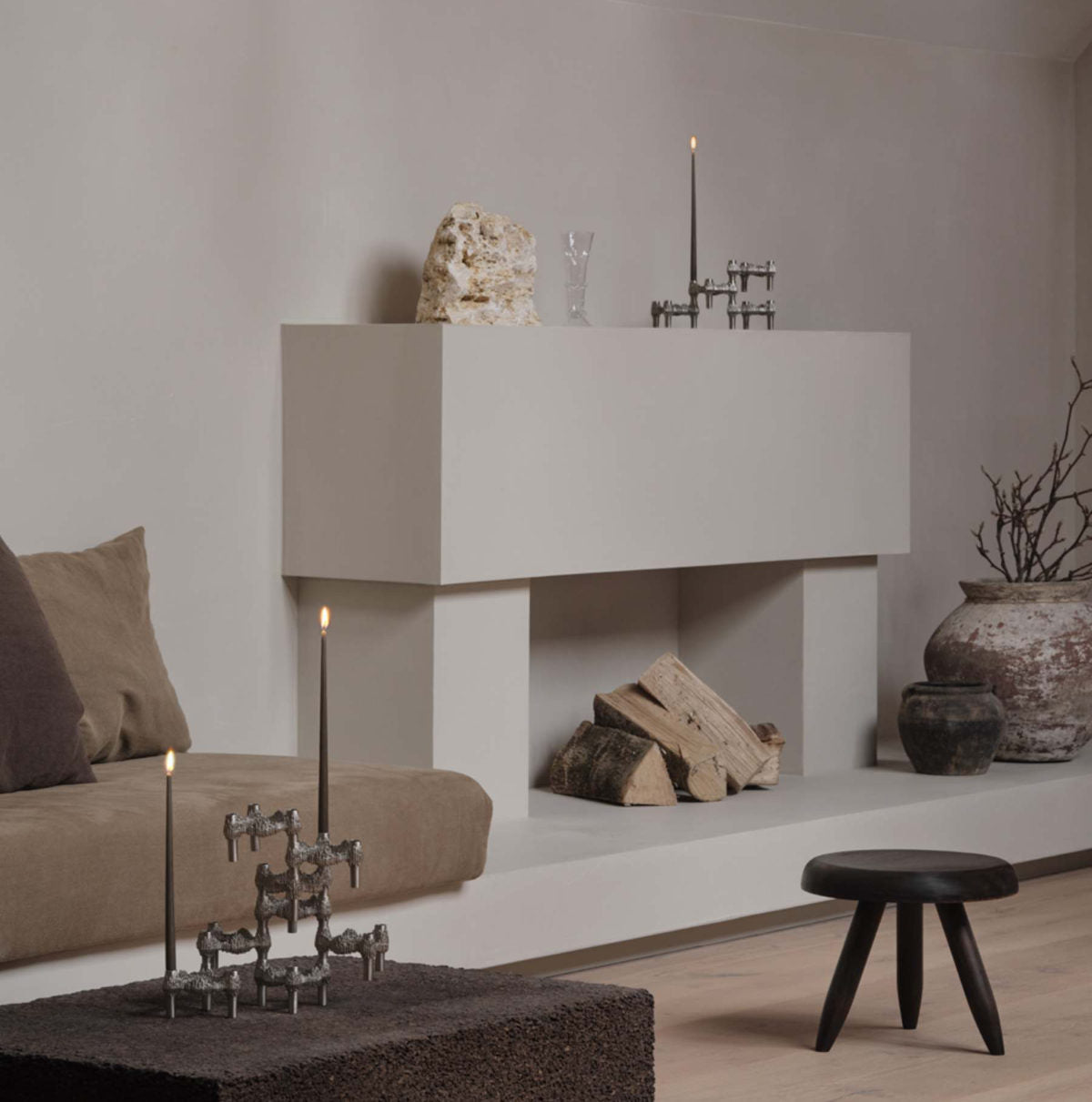 STOFF Quist Lysestage - Brushed Chrome