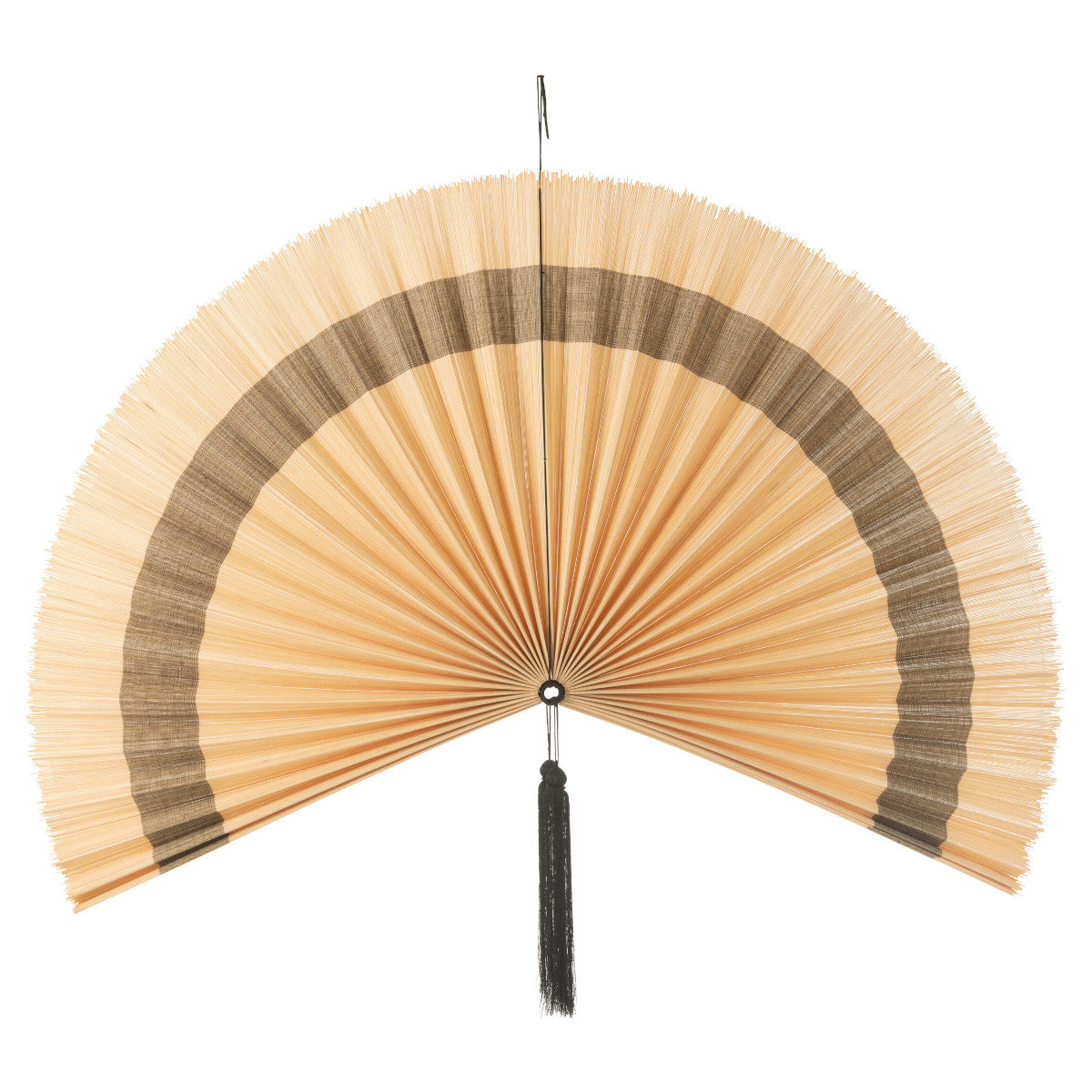 J-Line vifte dekoration - 123x60 - natural/black