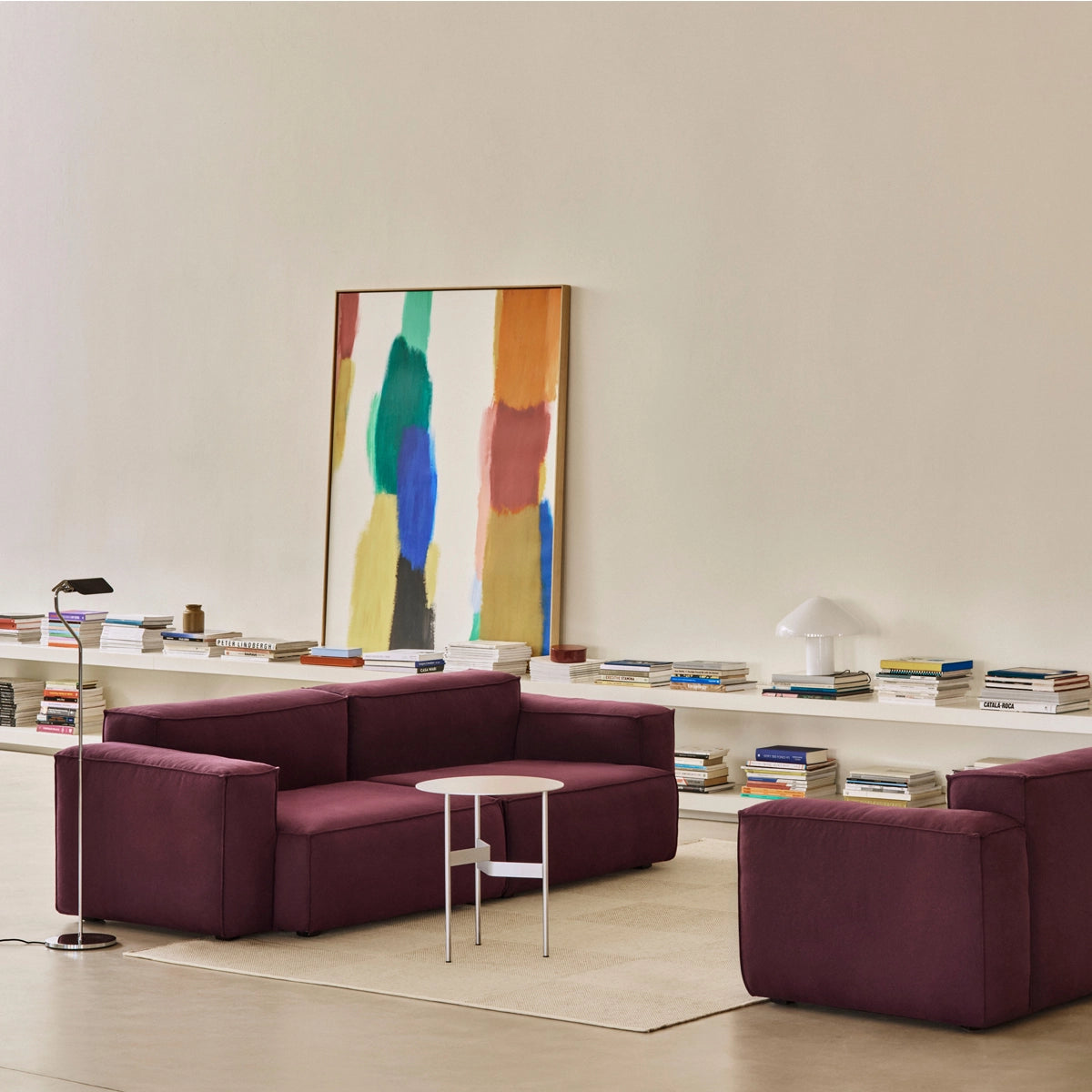 HAY Mags Soft Sofa - 2,5P - Low Arm - Combination 1 - Aftageligt Betræk - Story 014