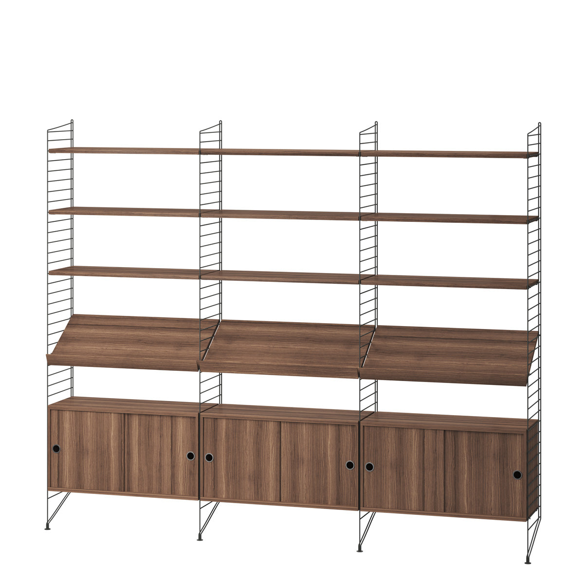 String Living Room G - Walnut