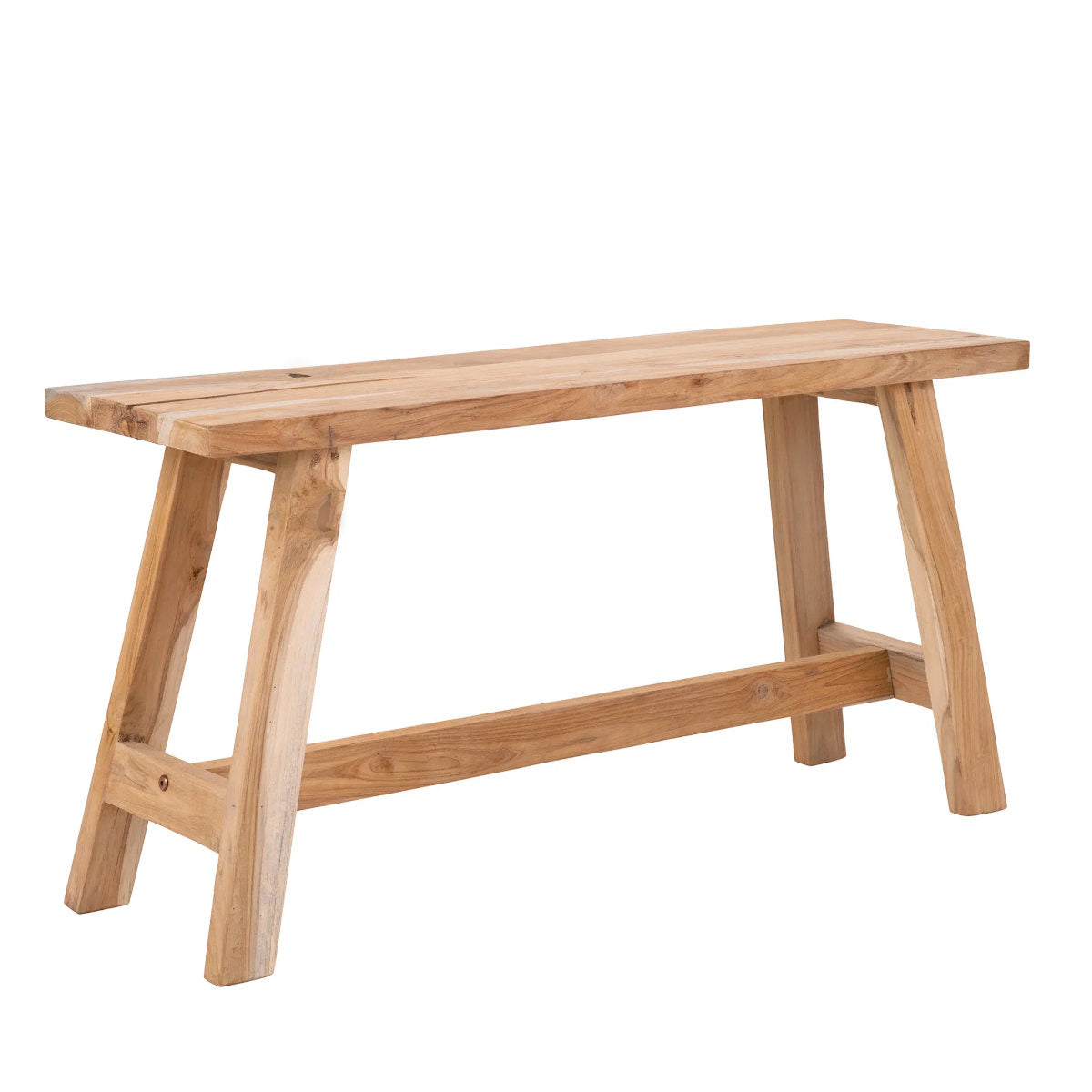 Teak Bænk - 120x25x45