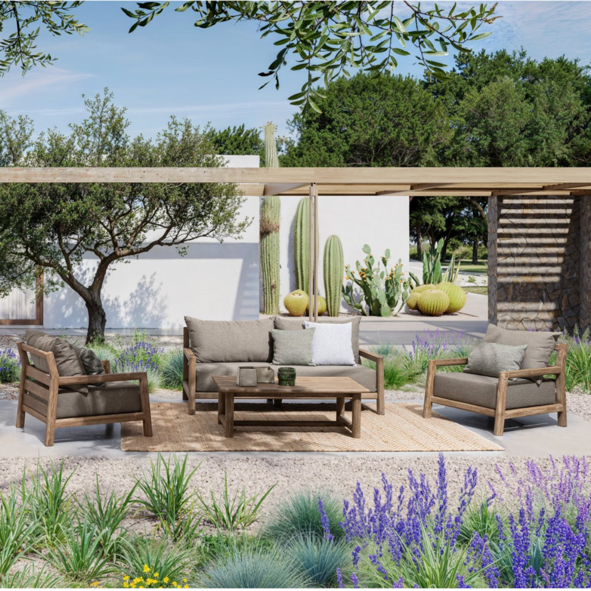 Maynard sofabord - teak -120x70