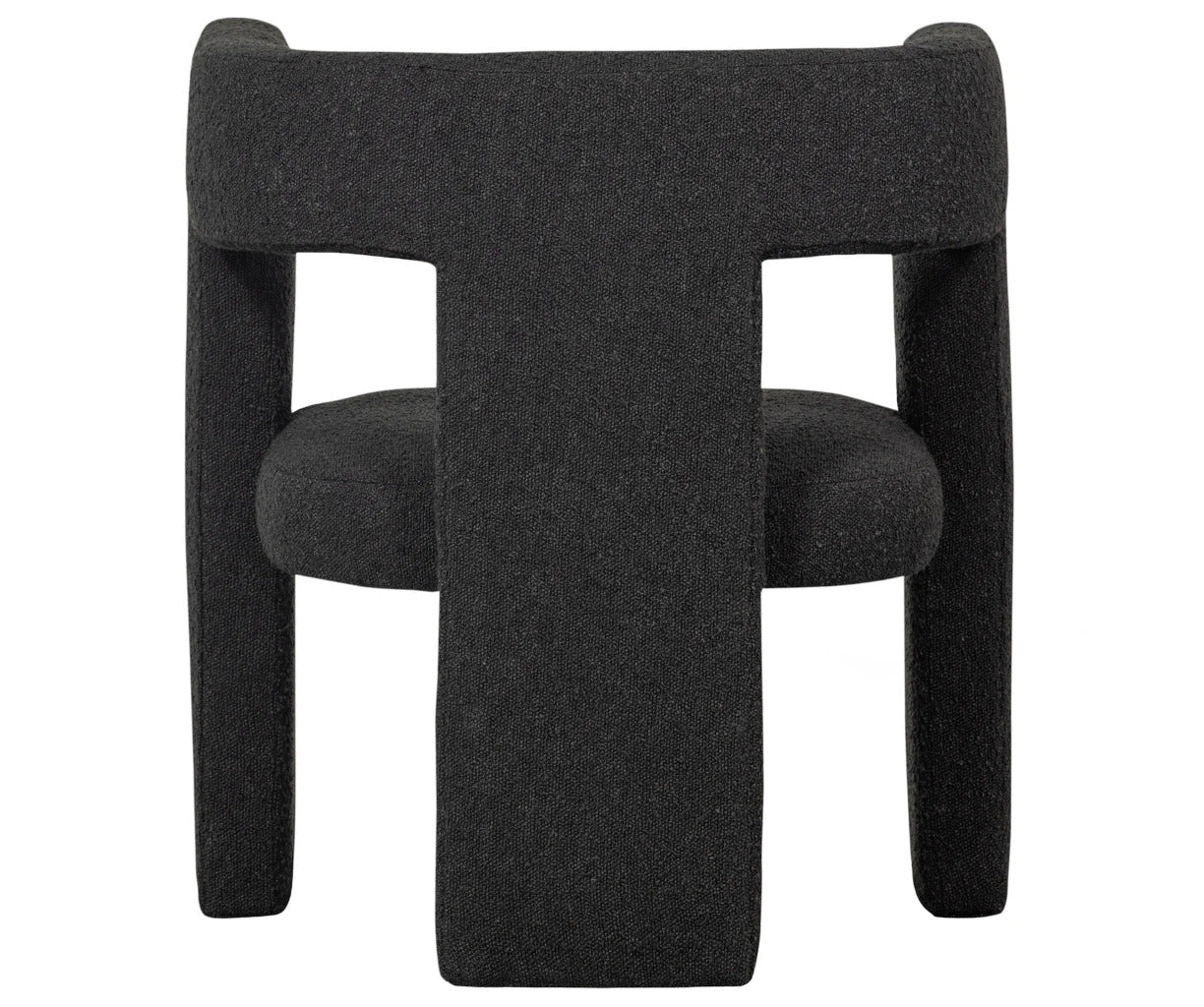 Woood Tiwa stol - boucle dark grey
