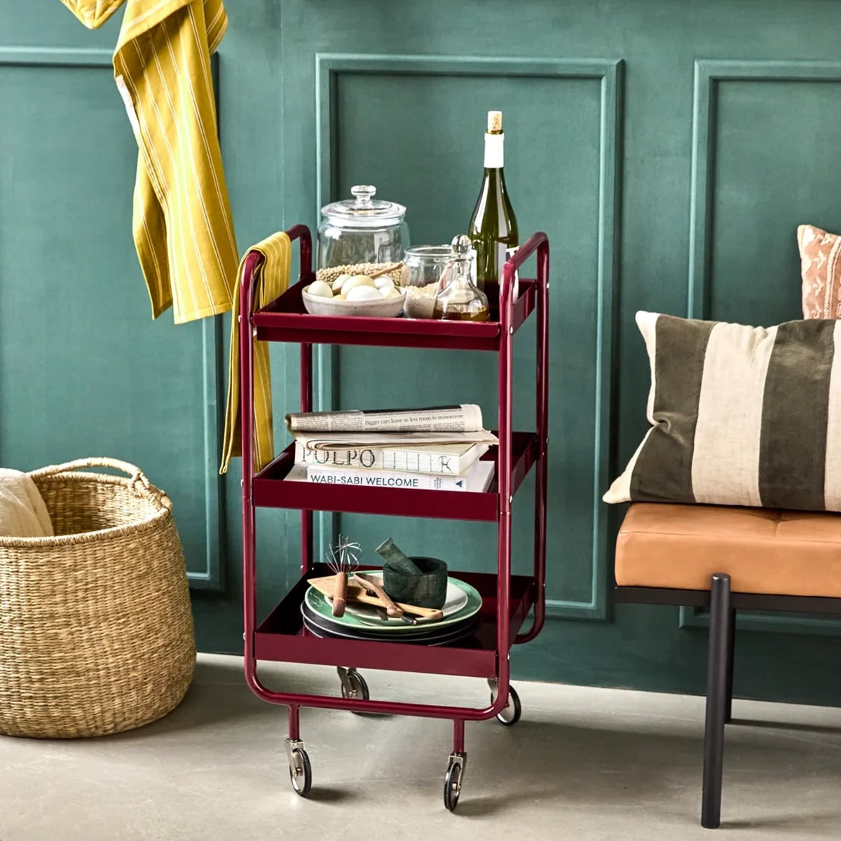 House Doctor Trolley - Roll - Bordeaux