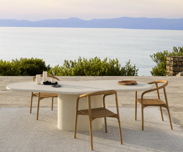 Verdon Outdoor Limoges Organic spisebord - 260x127,5 - microskin