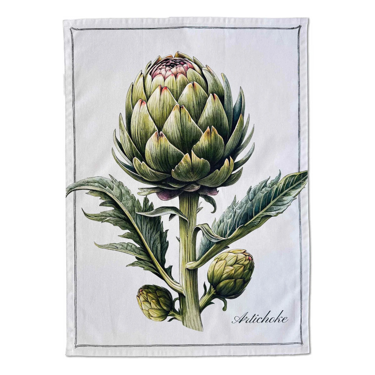 Vanillafly viskestykke - artichoke - 50x70