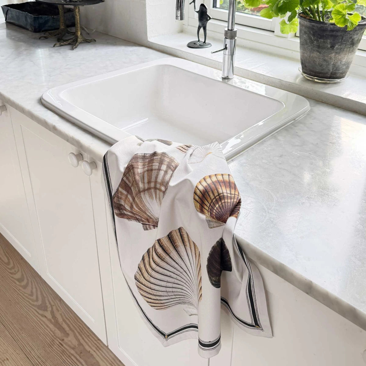 Vanillafly viskestykke - scallop shells - 50x70