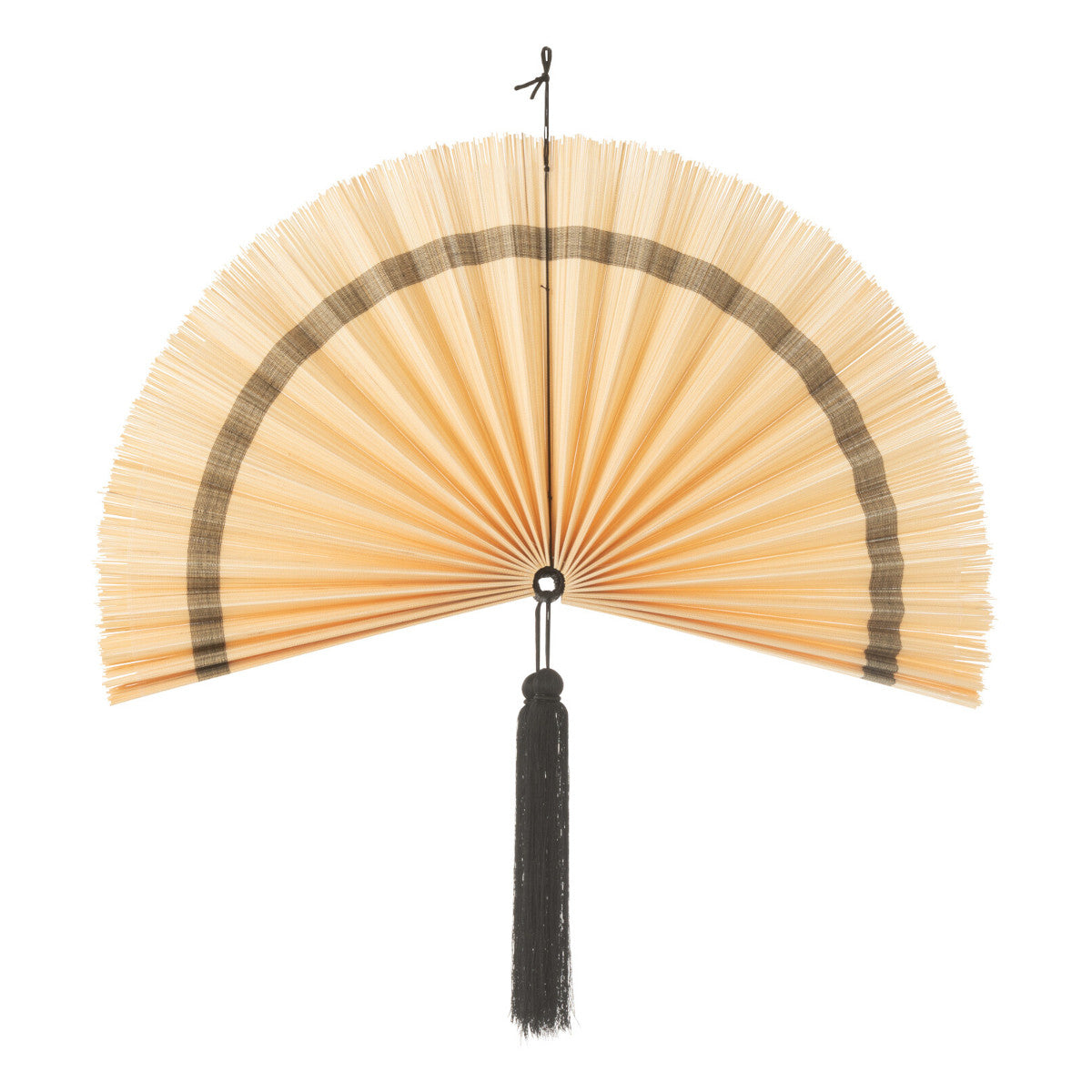 J-Line vifte dekoration - 81x29 - natural/black