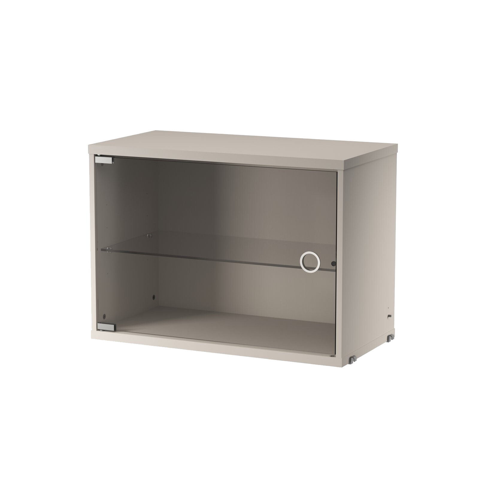 String Display Cabinet Swing glass Door 58x42x30 Beige