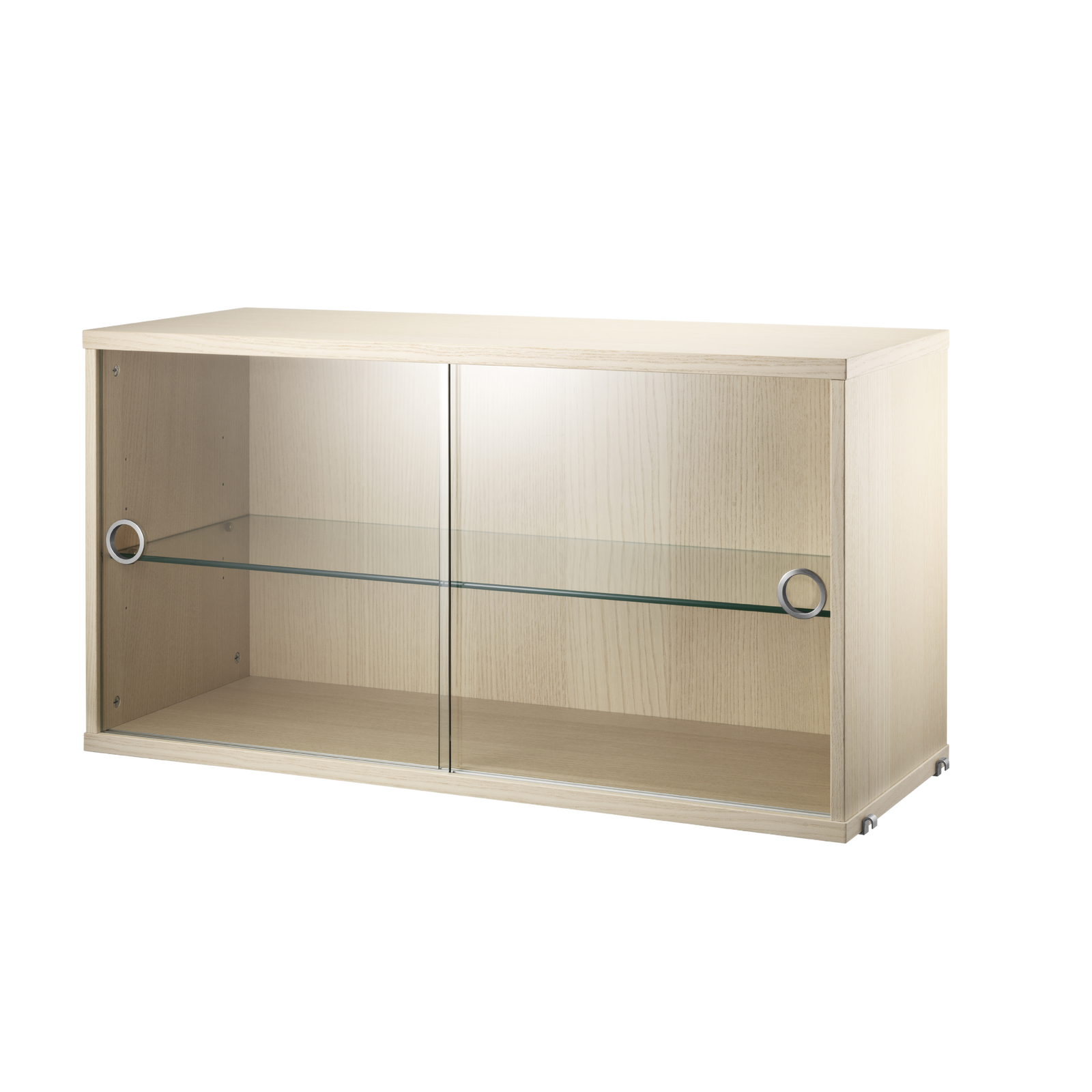 String Display Cabinet 78x42x30 Ash