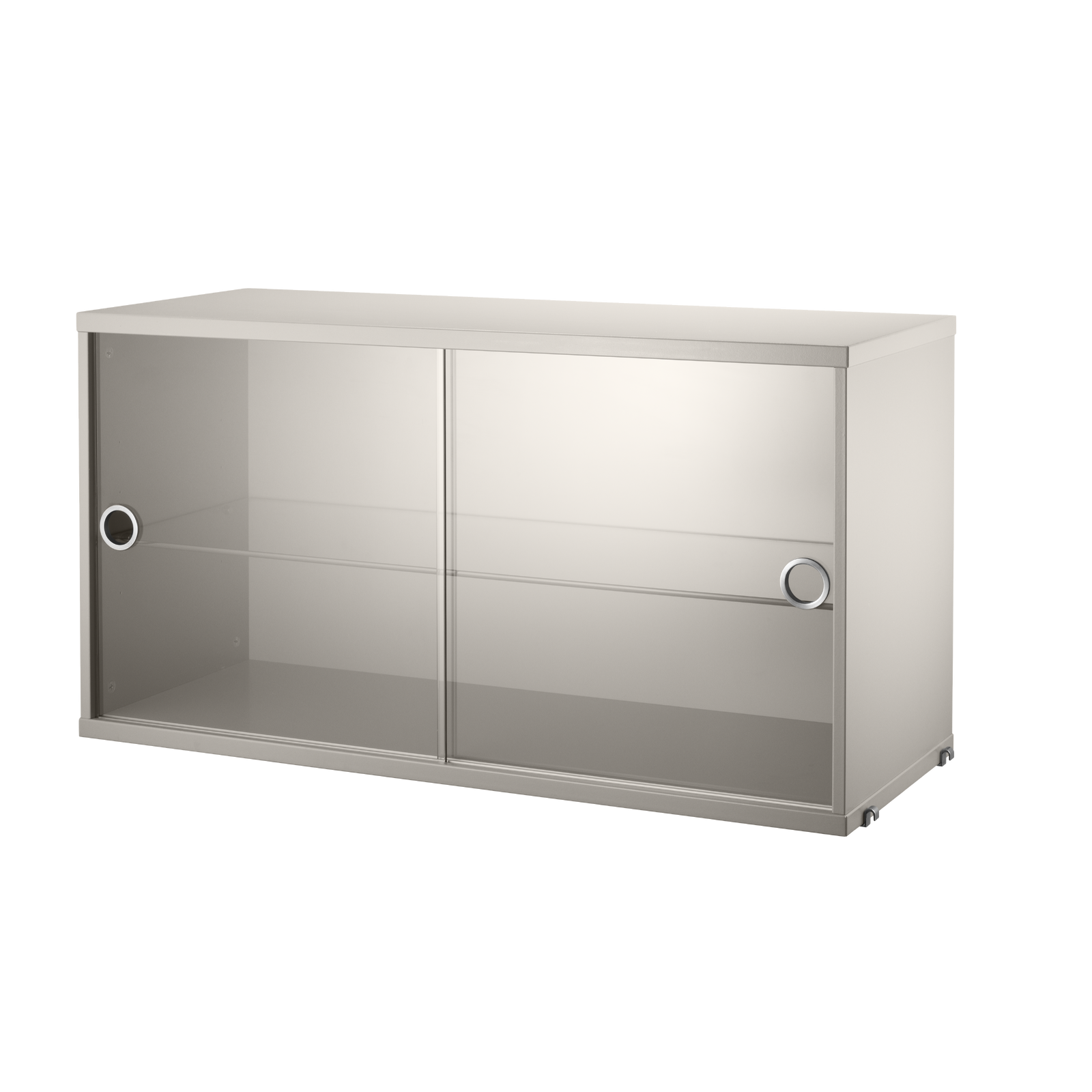 String Display Cabinet 78x42x30 Beige