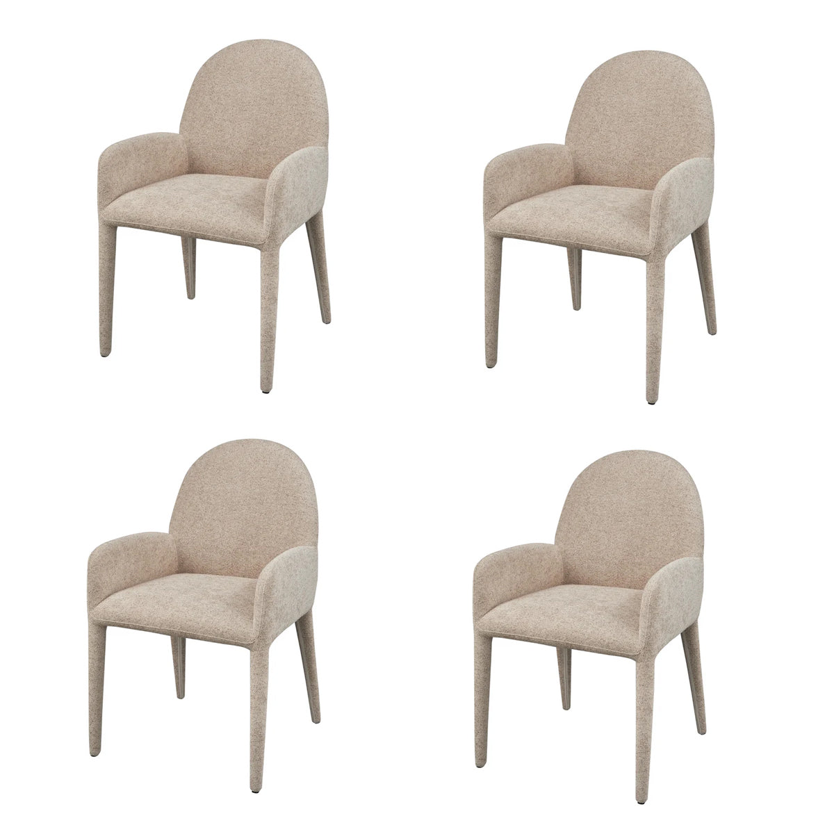 Vtwonen Elegance spisestol - greige - 4 stk. - DEMO.