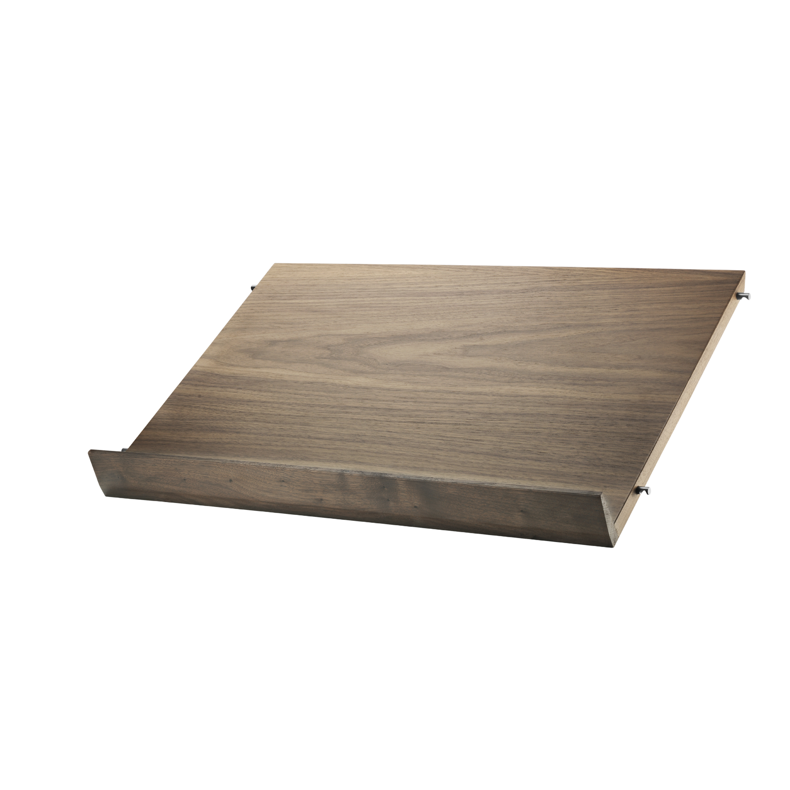 String Magazine Shelf Solid 1-pack 58x15x30 Walnut