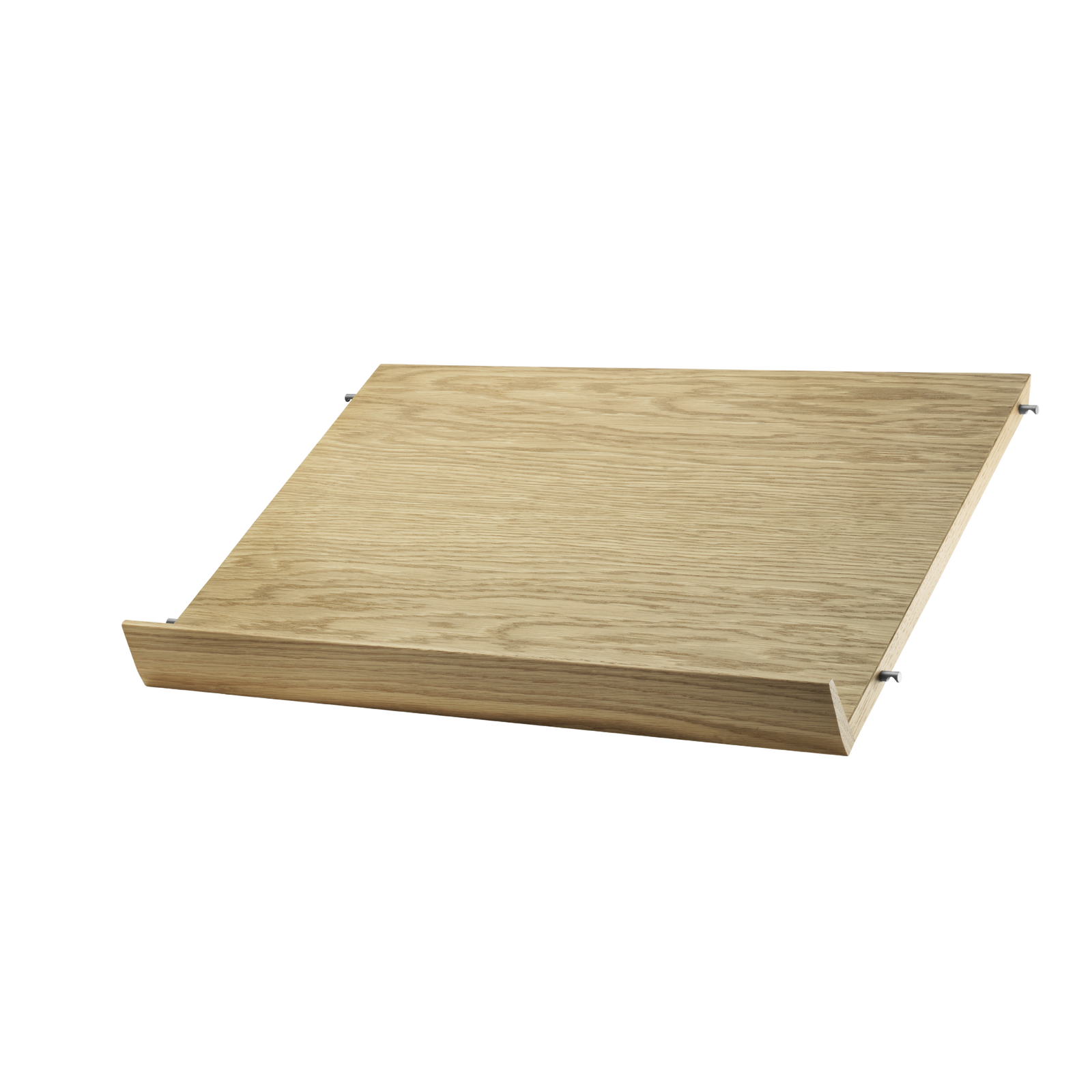 String Magazine Shelf Solid 1-pack 58x15x30 Oak