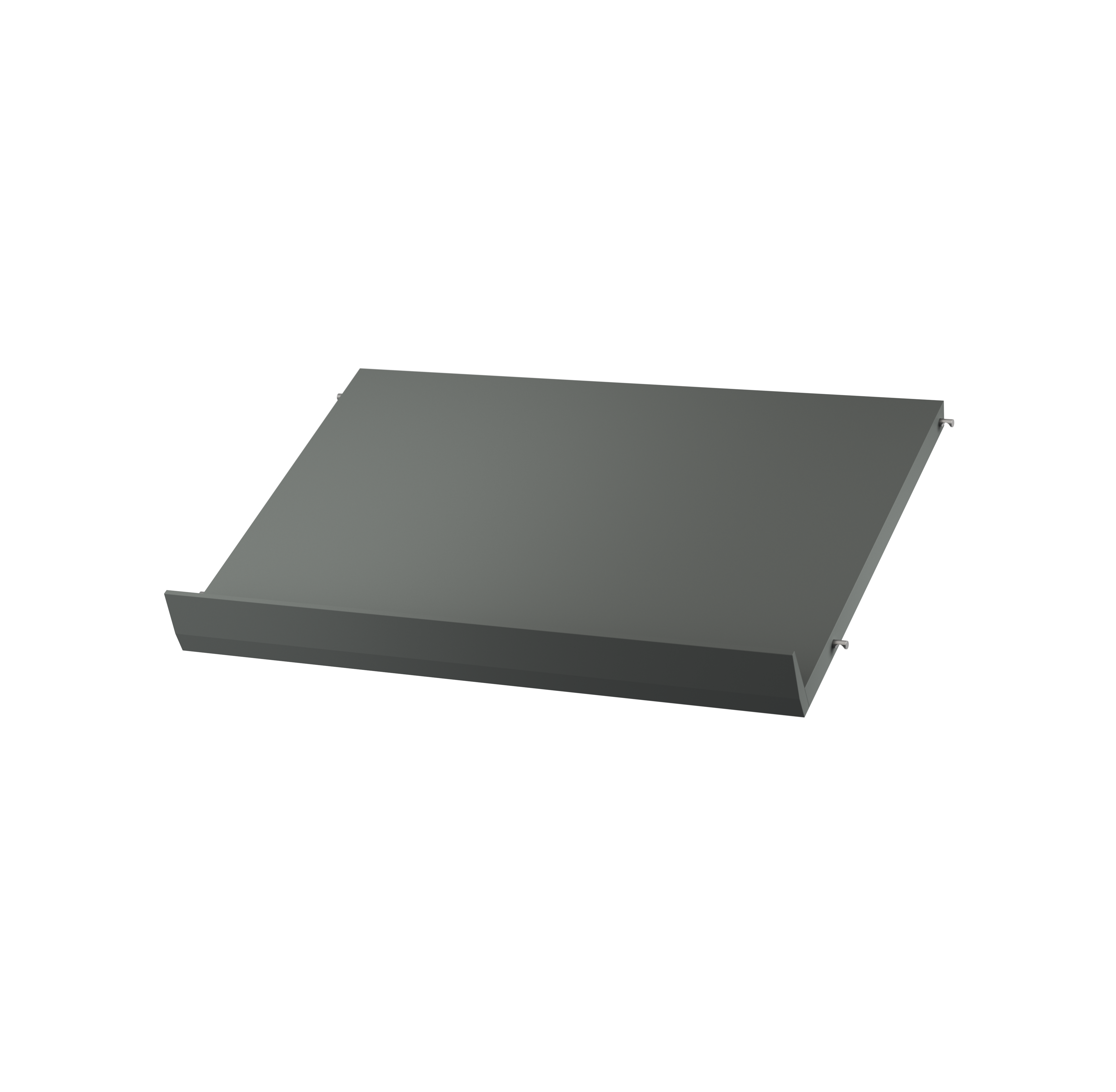 String Magazine Shelf Solid 1-pack 58x15x30 Dark grey