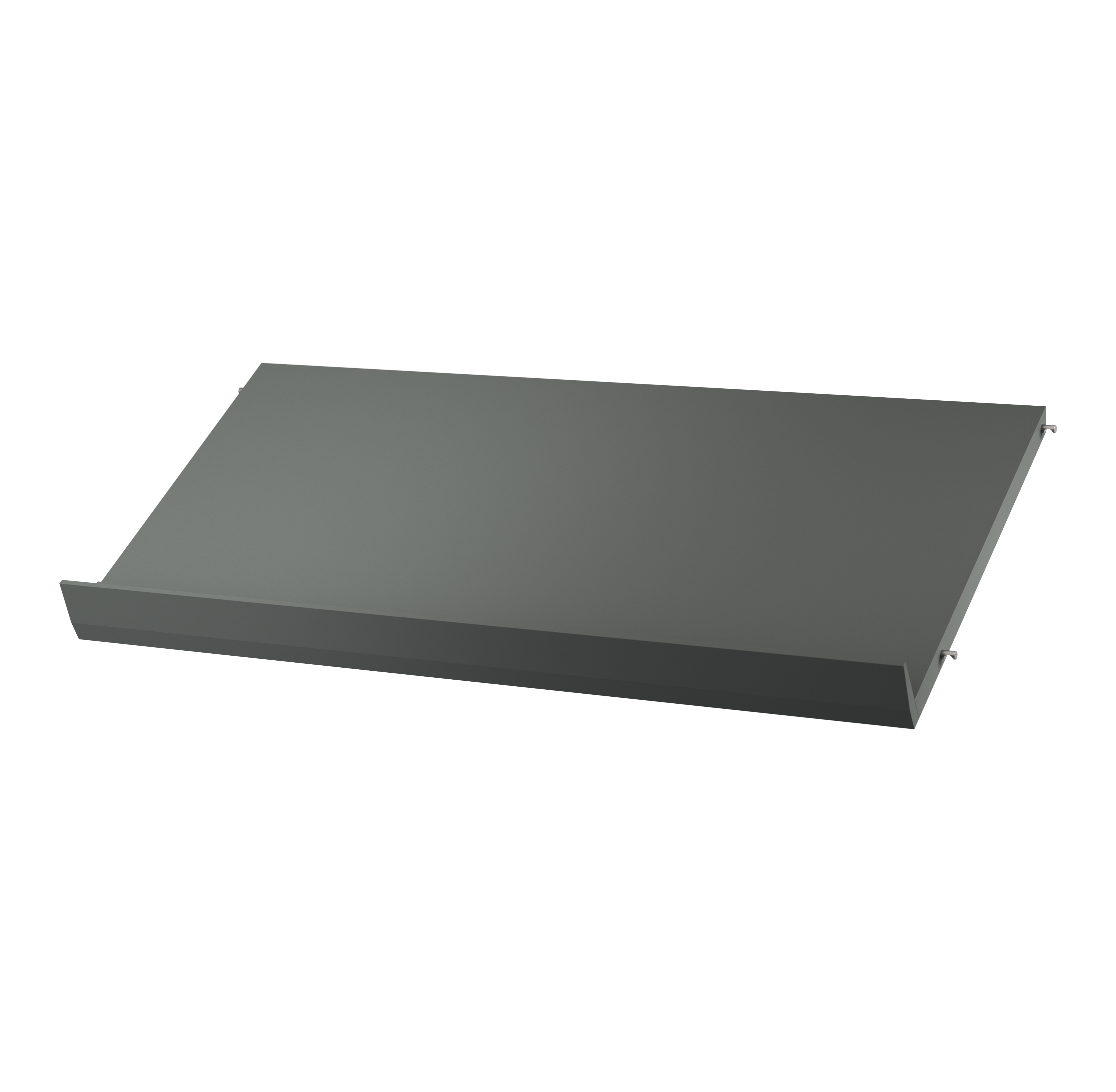 String Magazine Shelf Solid 1-pack 78x15x30 Dark grey