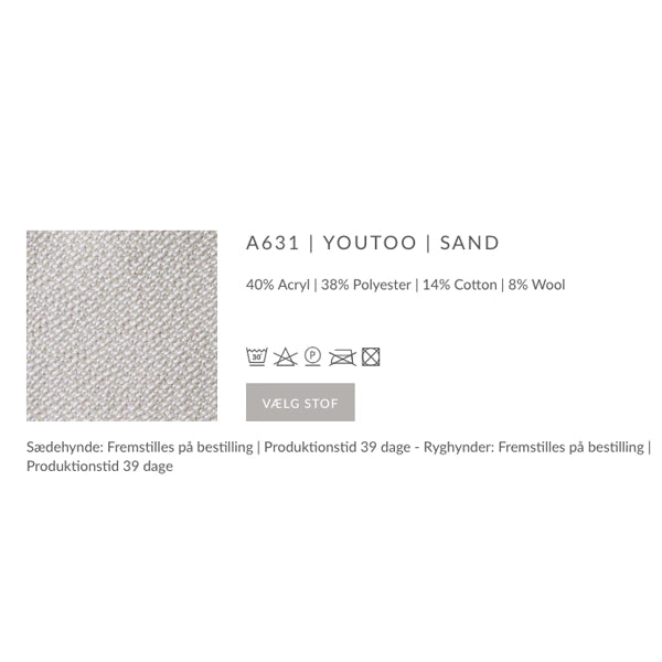 Sika Design Caroline Sofa - Brown - Inkl. Hynde+Puder - Youtoo - Sand